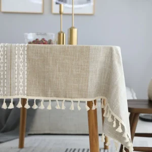 Mantel Rectangular Bordado Perla 140x200 Cms Bohemik