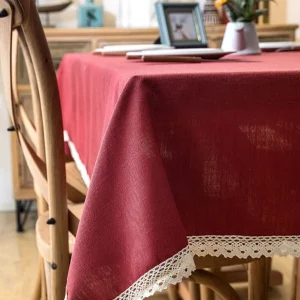 Mantel Rectangular Con Encaje 140 X 200 Cms Bohemik