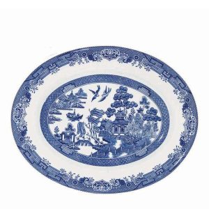 Plato Ovalado Blue Willow  31cms Churchill