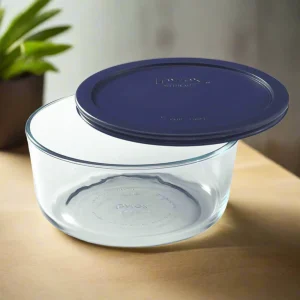 Contenedor Redondo De Vidrio Con Tapa 950 Ml Pyrex