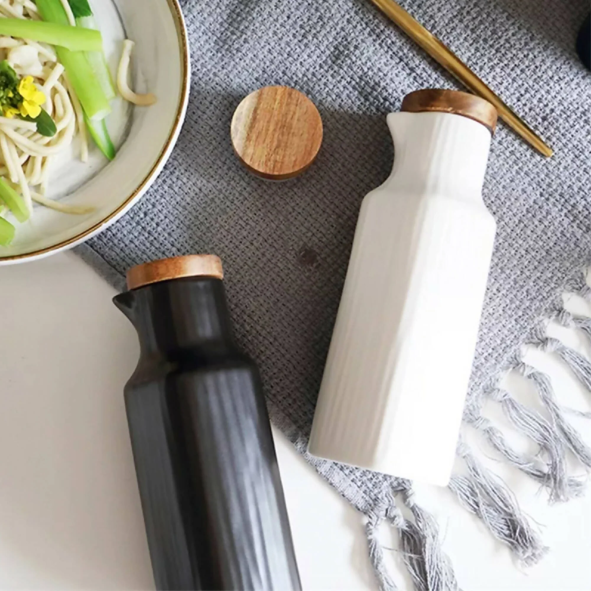 Set Alcuza Cerámica 2 Piezas Cuadrada 500 ml Simplit - Imagen 2