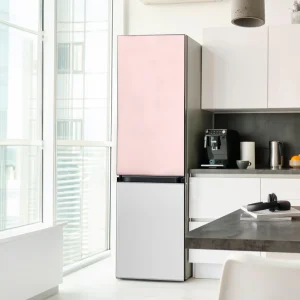Refrigerador Bottom Freezer Clean White/Pink F-RB33DBB1DUUP 328 Lts Samsung