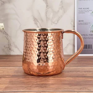 Set 2 Vasos Cobre Moscow Mule Mojito Bar + Bombilla Simplit