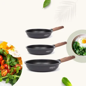 Set 3 Sartenes Eco Nature 20, 24 y 26 Cm Oroley