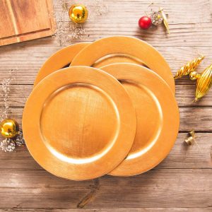 Set 4 Platos Base Decoexpress