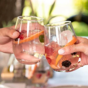 Set 6 Vasos Vidrio Antiderrame