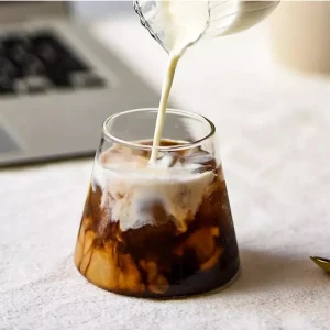 Pack 4 Vasos De Vidrio Estilo Japonés 320 Ml Simplit