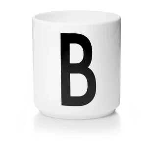 Taza Blanca De Porcelana - B Design Letters