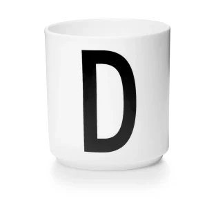 Taza Blanca De Porcelana - D Design Letters