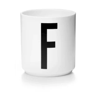 Taza Blanca De Porcelana - F Design Letters