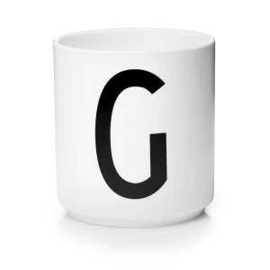 Taza Blanca De Porcelana - G Design Letters