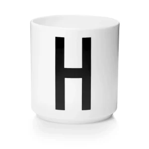 Taza Blanca De Porcelana - H Design Letters