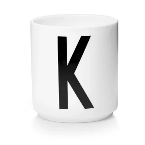 Taza Blanca De Porcelana - K Design Letters