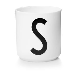 Taza Blanca De Porcelana - S Design Letters