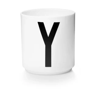 Taza Blanca De Porcelana - Y Design Letters
