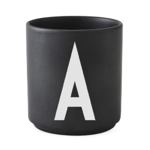 Taza Negro De Porcelana - A Design Letters