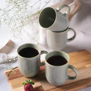 Set 4 Tazones Greengranite Stoneware 330 Ml Aires Deco Home