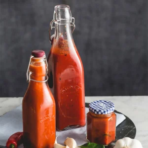 Set 2 Botellas Tapa Roja con Cierre Clip 1 Lts Kilner