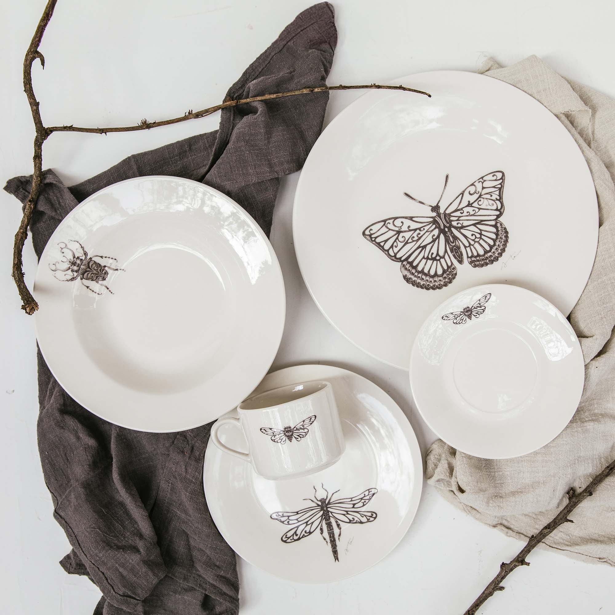 Vajilla Porcelana 6 Personas Anita Peñaloza