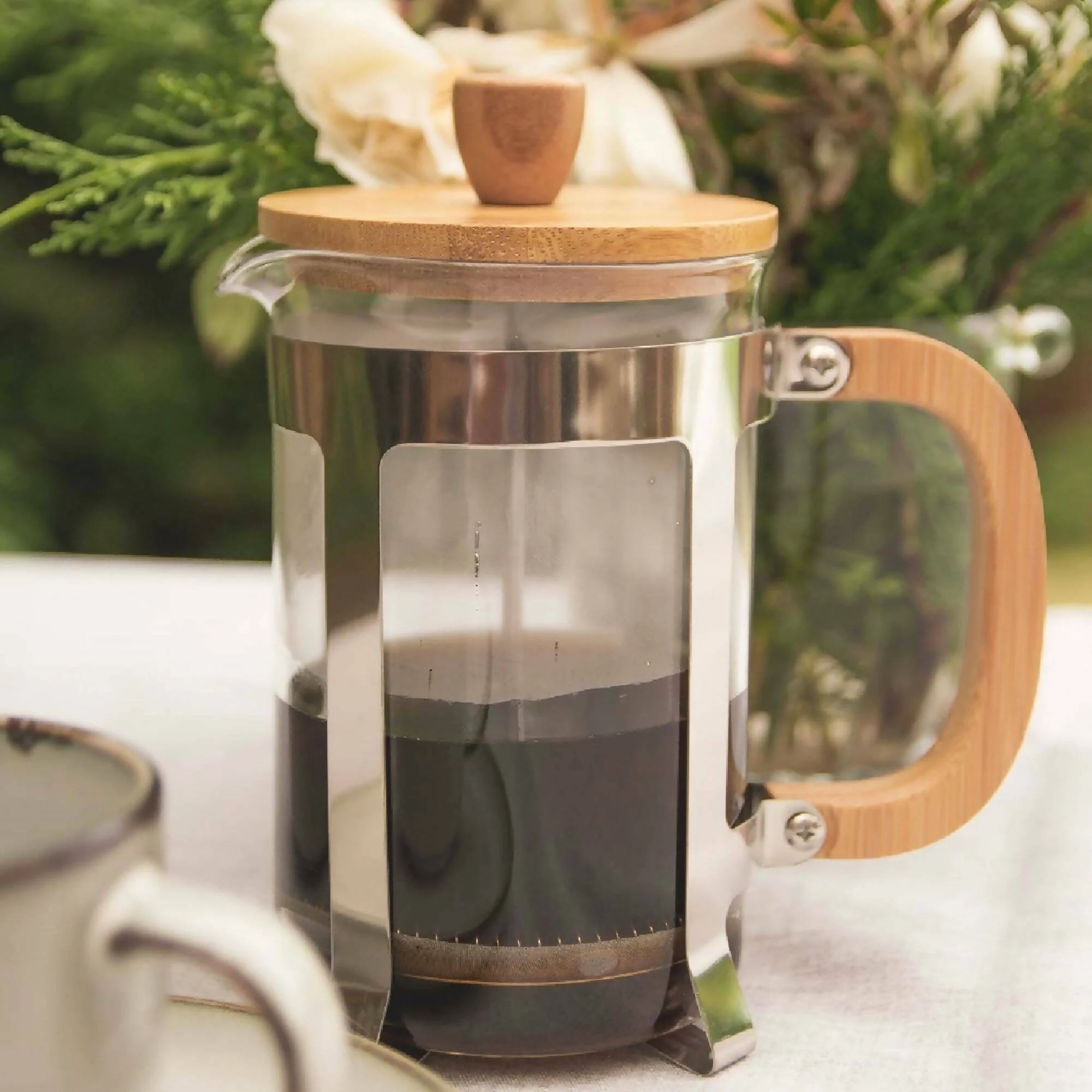 Cafetera Francesa Bamboo 800 ml Decoexpress