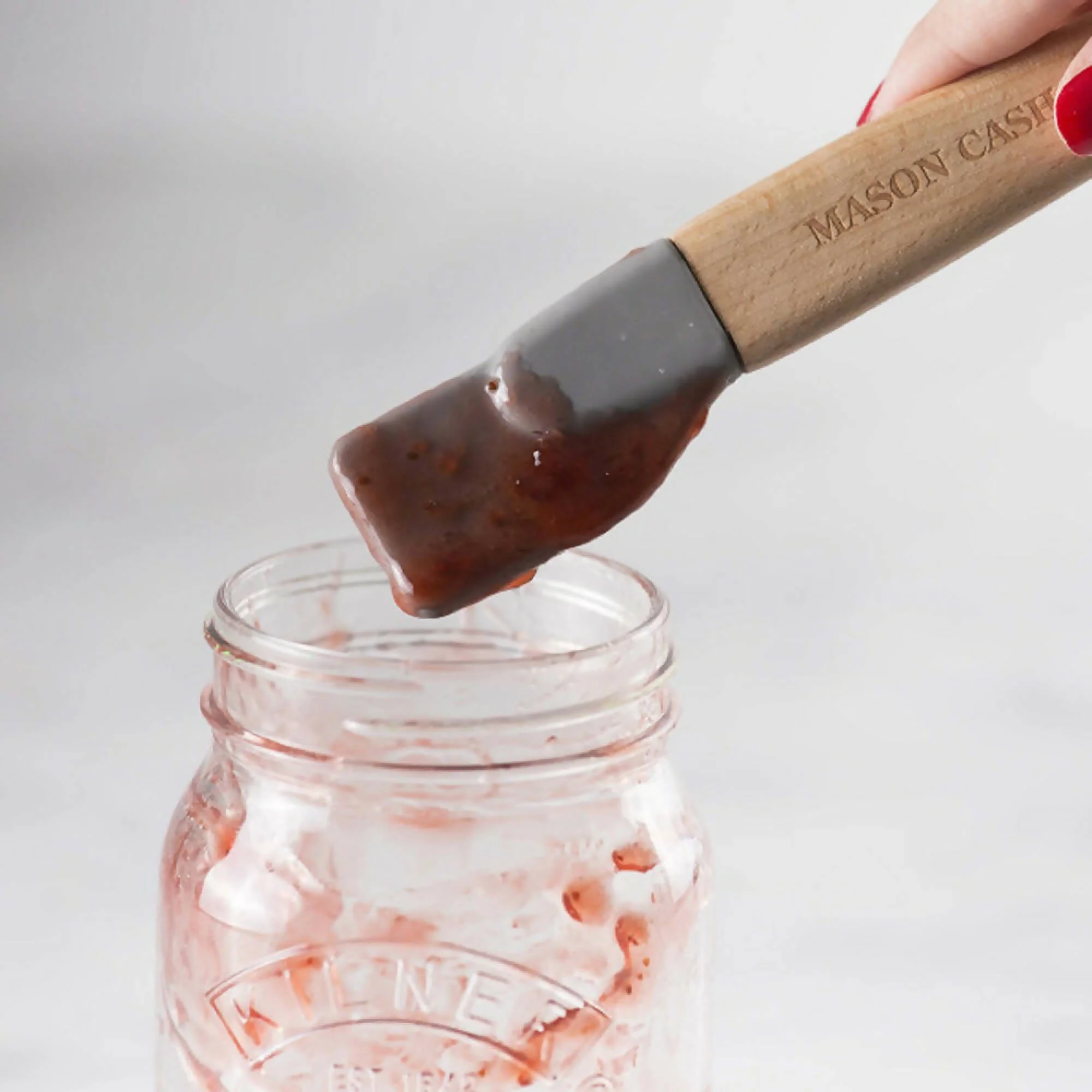 Cuchara Madera con Espátula y Medidor Mason Cash - Imagen 2